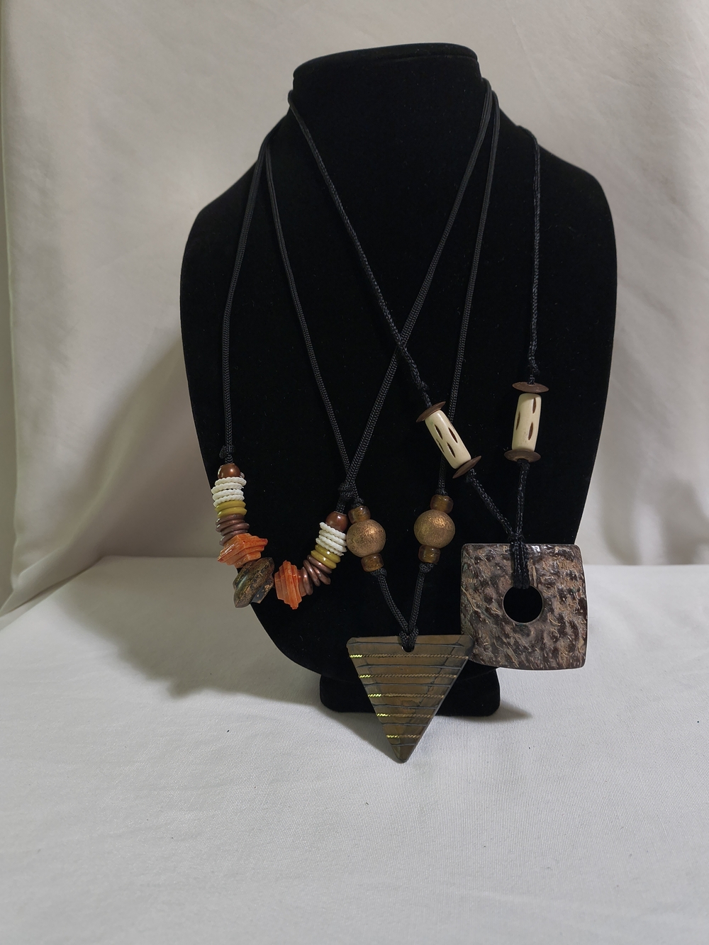 Handcrafted Multicolor Tribal Pendant Necklace Set - Women Jewelry